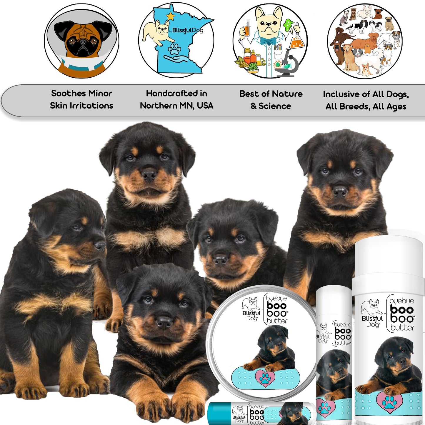 The Blissful Dog .15 oz Tube Rottweiler Booboo Butter Beauty and Personal Care The Blissful Dog