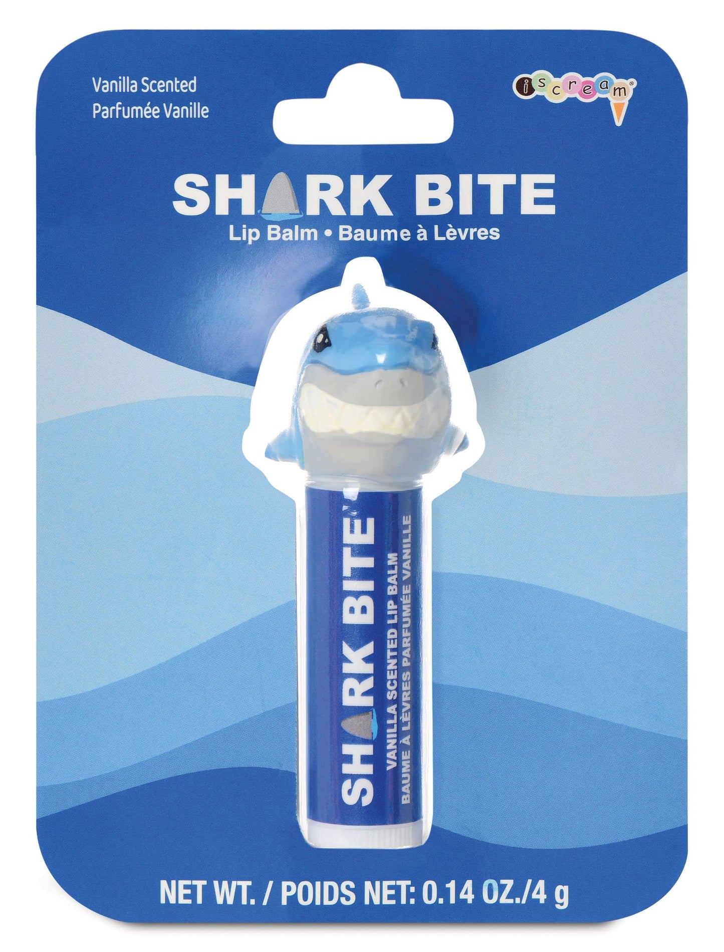 iscream Shark Bite Shark Shaped Vanilla Scented Lip Balm Beauty and Personal Care iscream