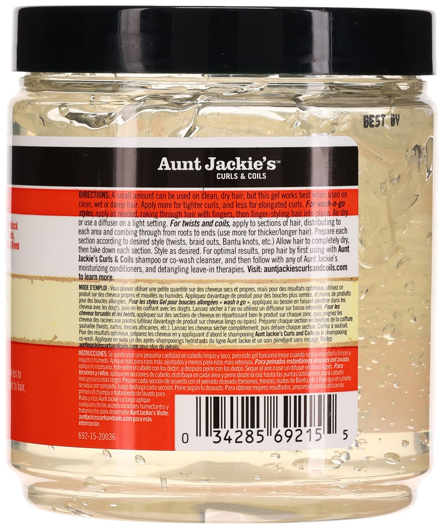 Aunt Jackie's Don't Shrink Flaxseed Elongating Curling Gel, 15 oz (Pack of 3) Beauty & Personal Care Aunt Jackie's