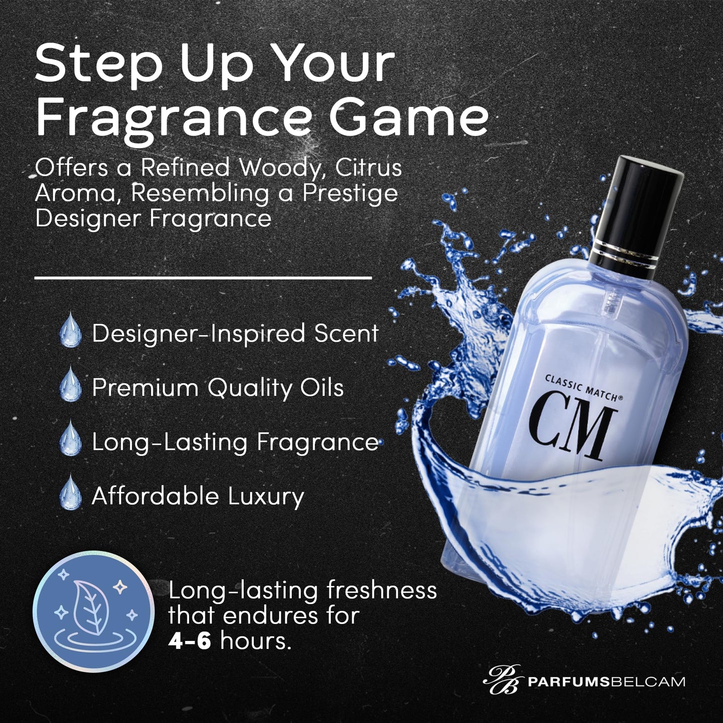 PB ParfumsBelcam Classic Match CM Eau De Toilette Spray, Our Version of Y,2.5 fl.oz Beauty & Personal Care PB ParfumsBelcam