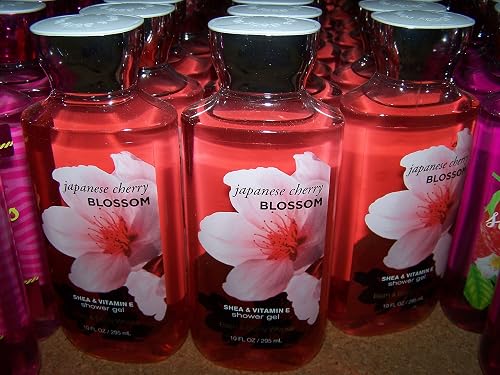 Lot of 3 Bath & Body Works Japanese Cherry Blossom Shower Gel 10 fl oz Each (Japanese Cherry Blossom) Beauty & Personal Care Bath & Body Works