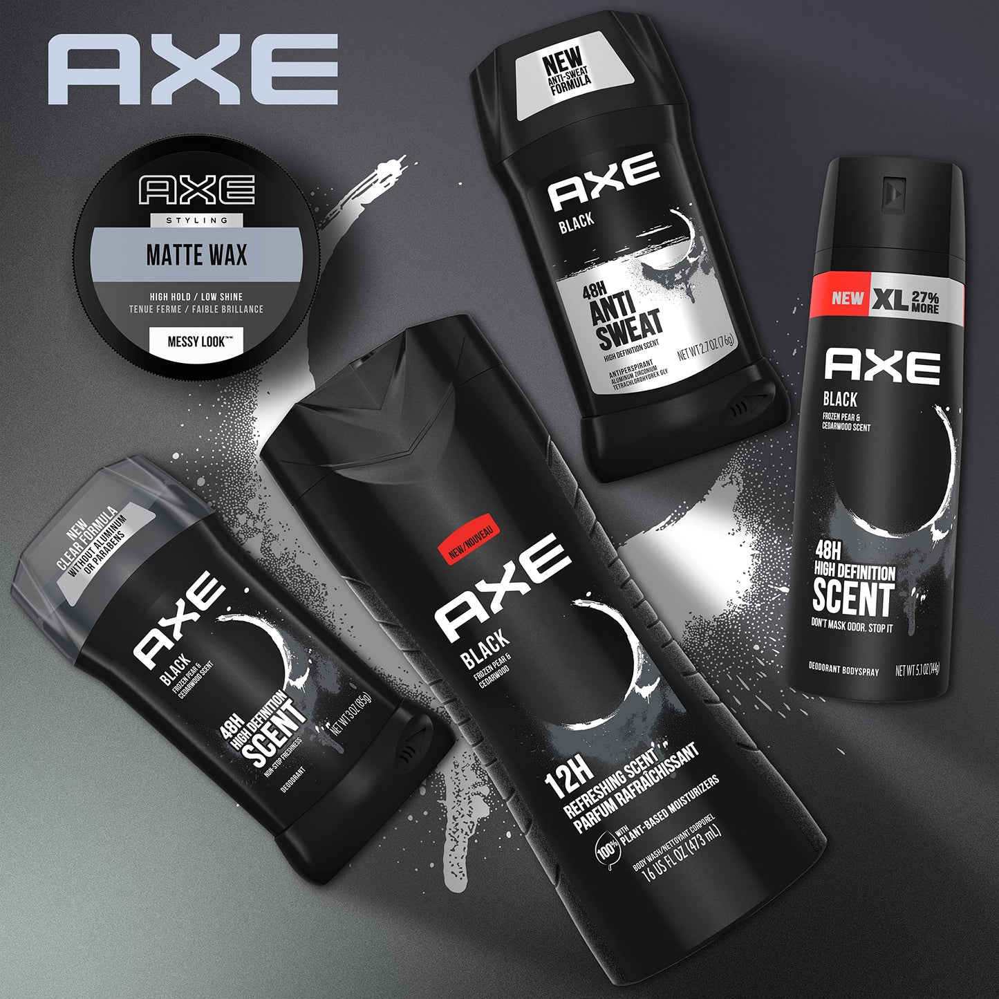 AXE Styling Messy Look Textured Matte Hairstyle Pomade Easy to Use Styling Hair Product 2.64 oz Beauty & Personal Care AXE