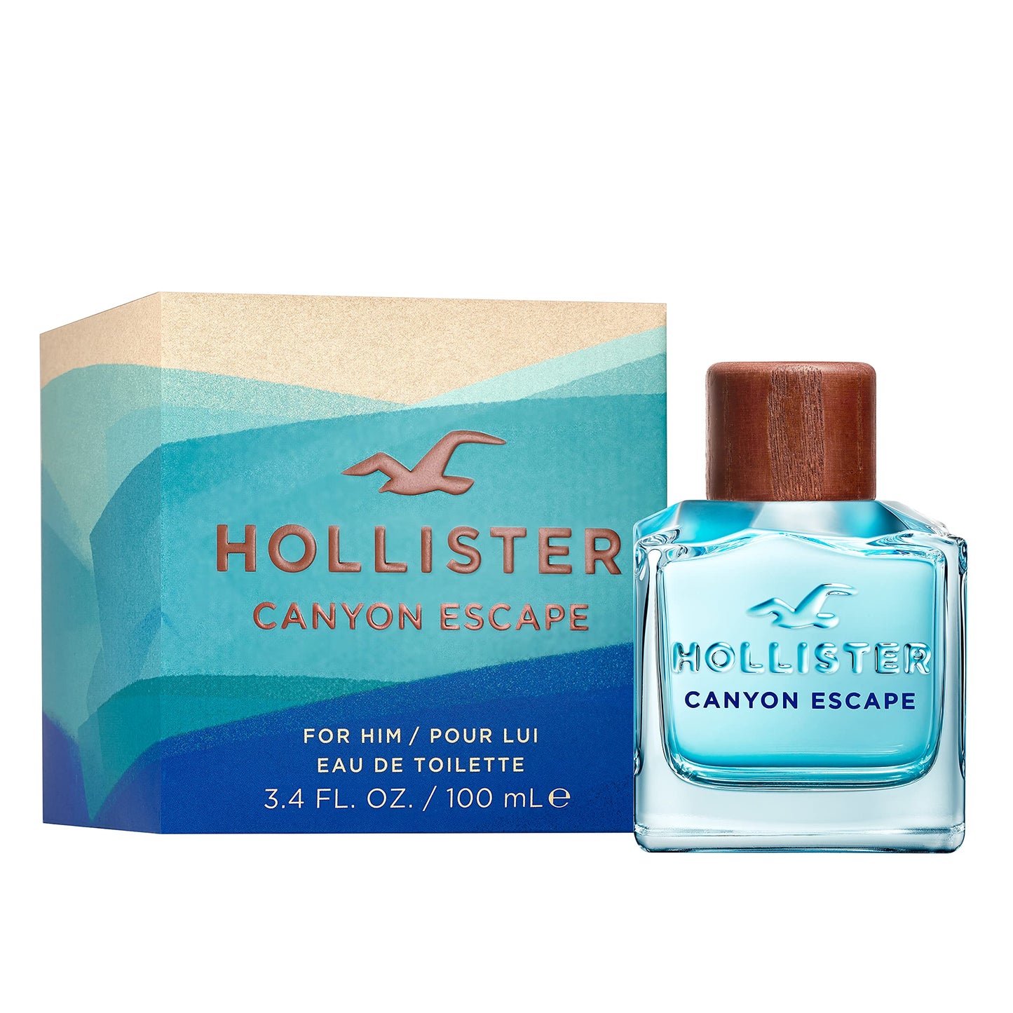 Hollister Canyon Escape Men EDT Spray 3.4 oz Beauty & Personal Care Hollister