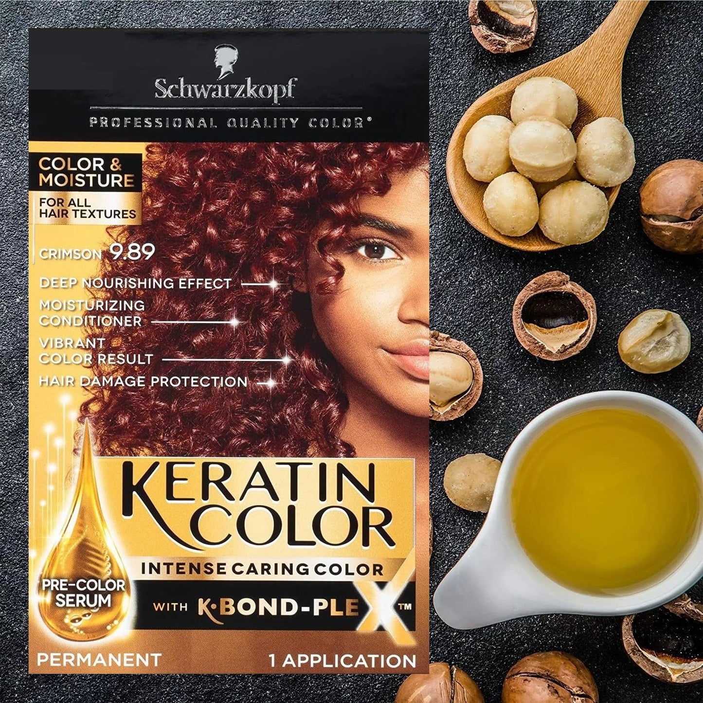 Schwarzkopf Professional Quality Color, For All Hair Textures, Keratin Color, Crimson 9.89, Pack of 2 Beauty & Personal Care Schwarzkopf