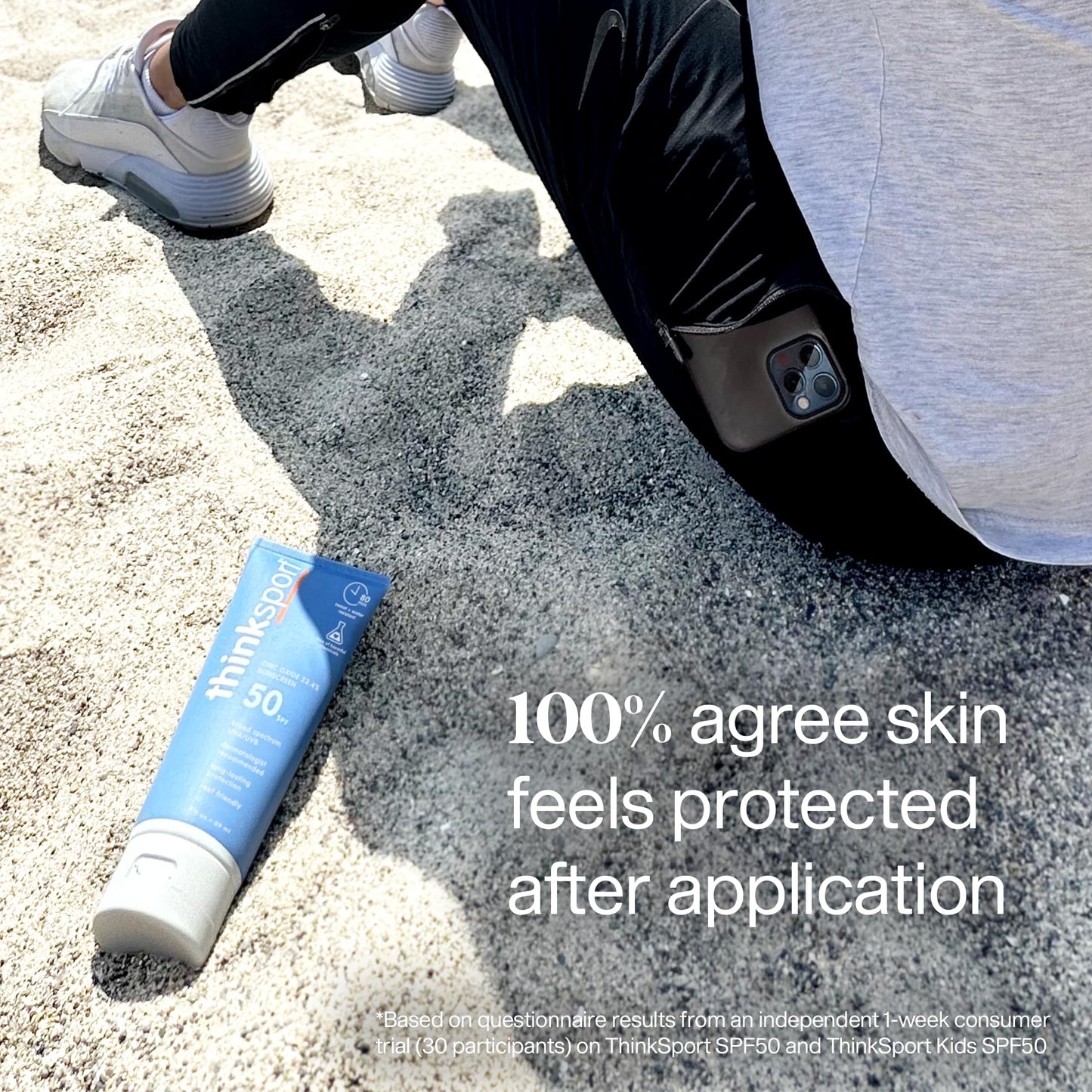 Thinksport SPF 50+ Mineral Sunscreen with Zinc Oxide, 3 Fl Oz - Safe, Natural Sunscreen Lotion for Sports & Active Use, Water Resistant Reef Safe Beauty & Personal Care THINK