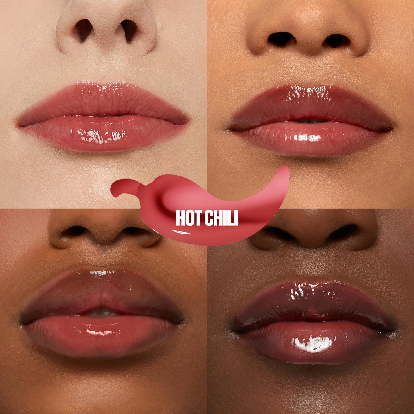 MAYBELLINE Lifter Gloss Lifter Plump, Plumping Lip Gloss with Chili Pepper and 5% Maxi-Lip, Hot Chili, Terracotta Red Cream, 1 Count Beauty & Personal Care MAYBELLINE