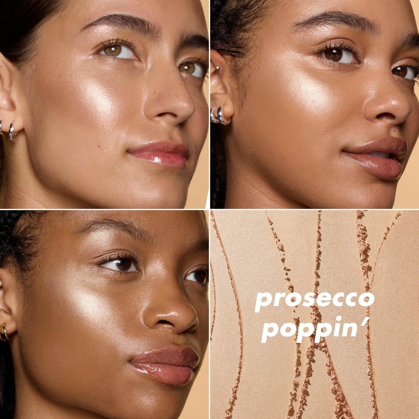 e.l.f. Halo Glow Silky Powder Highlighter, Long-Lasting Luminous Finish, Cake-Resistant With Micro-Shimmer, Vegan , Prosecco Poppin' Beauty & Personal Care e.l.f.