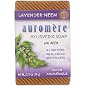 Auromere Ayurvedic Bar Soap, Lavender Neem - Eco Friendly, Handmade, Vegan, Cruelty Free, Natural, Non GMO (2.75 oz), 1 pack Beauty & Personal Care Auromere