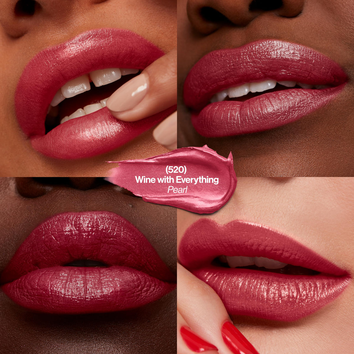 Revlon Super Lustrous Lipstick, Creamy Formula For Soft, Fuller-Looking Lips, Moisturized Feel, 520 Wine With Everything, 0.15 oz Beauty & Personal Care REVLON