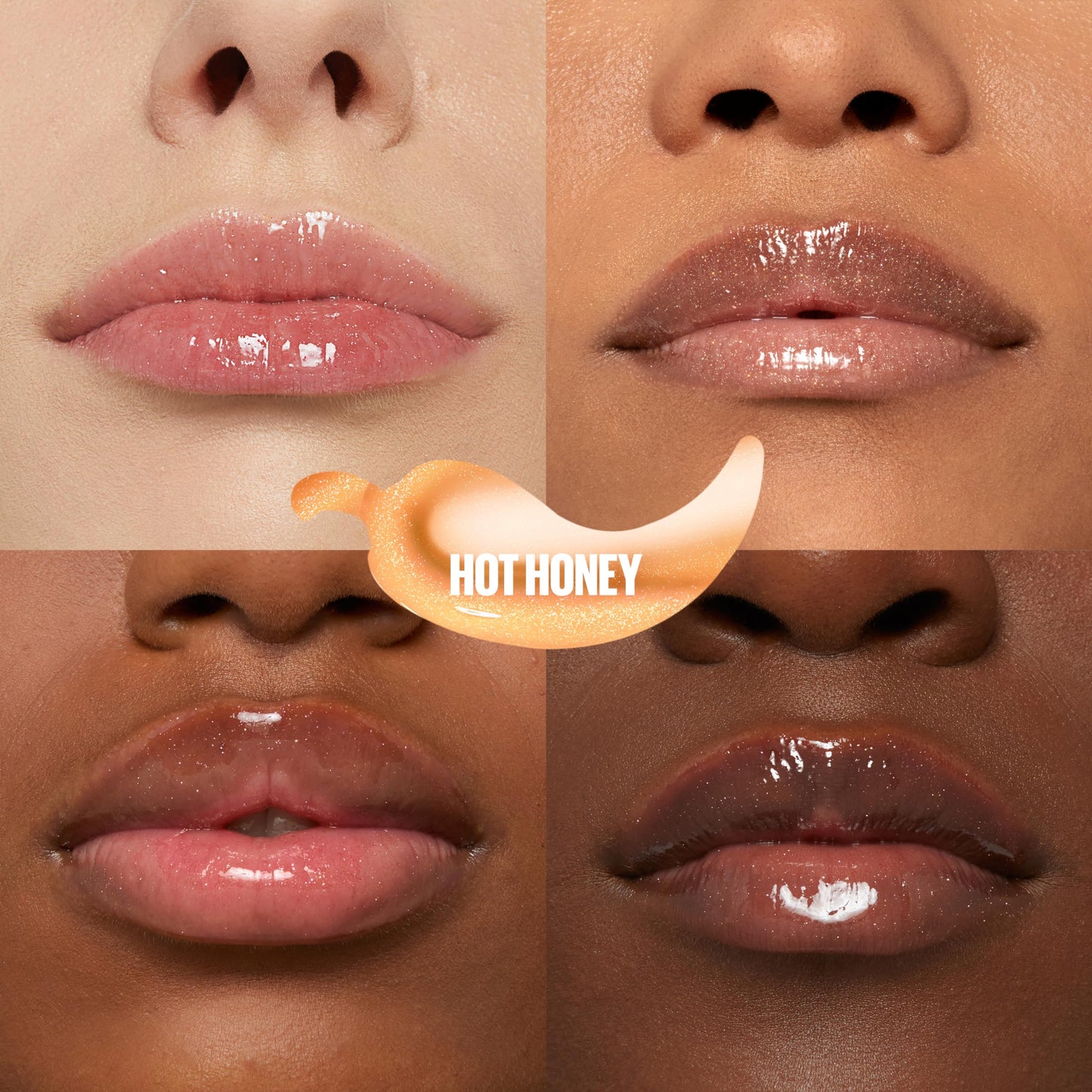 MAYBELLINE Lifter Gloss Lifter Plump, Plumping Lip Gloss with Chili Pepper and 5% Maxi-Lip, Hot Honey, Clear with Pink and Gold, 1 Count Beauty & Personal Care MAYBELLINE
