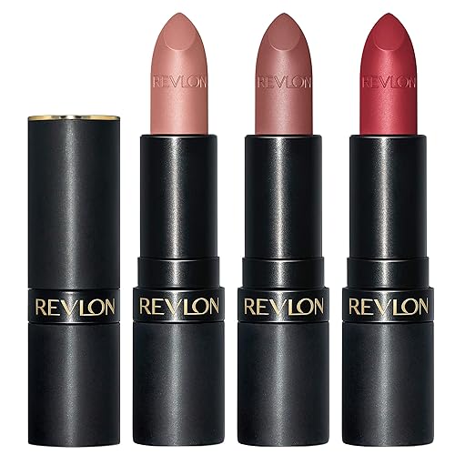 Revlon Super Lustrous 3-Piece Lipstick Gift Set, High Impact, Matte Finish, 003 Pick Me Up, 014 Shameless, 008 Show Off, 0.45 Oz Beauty & Personal Care REVLON