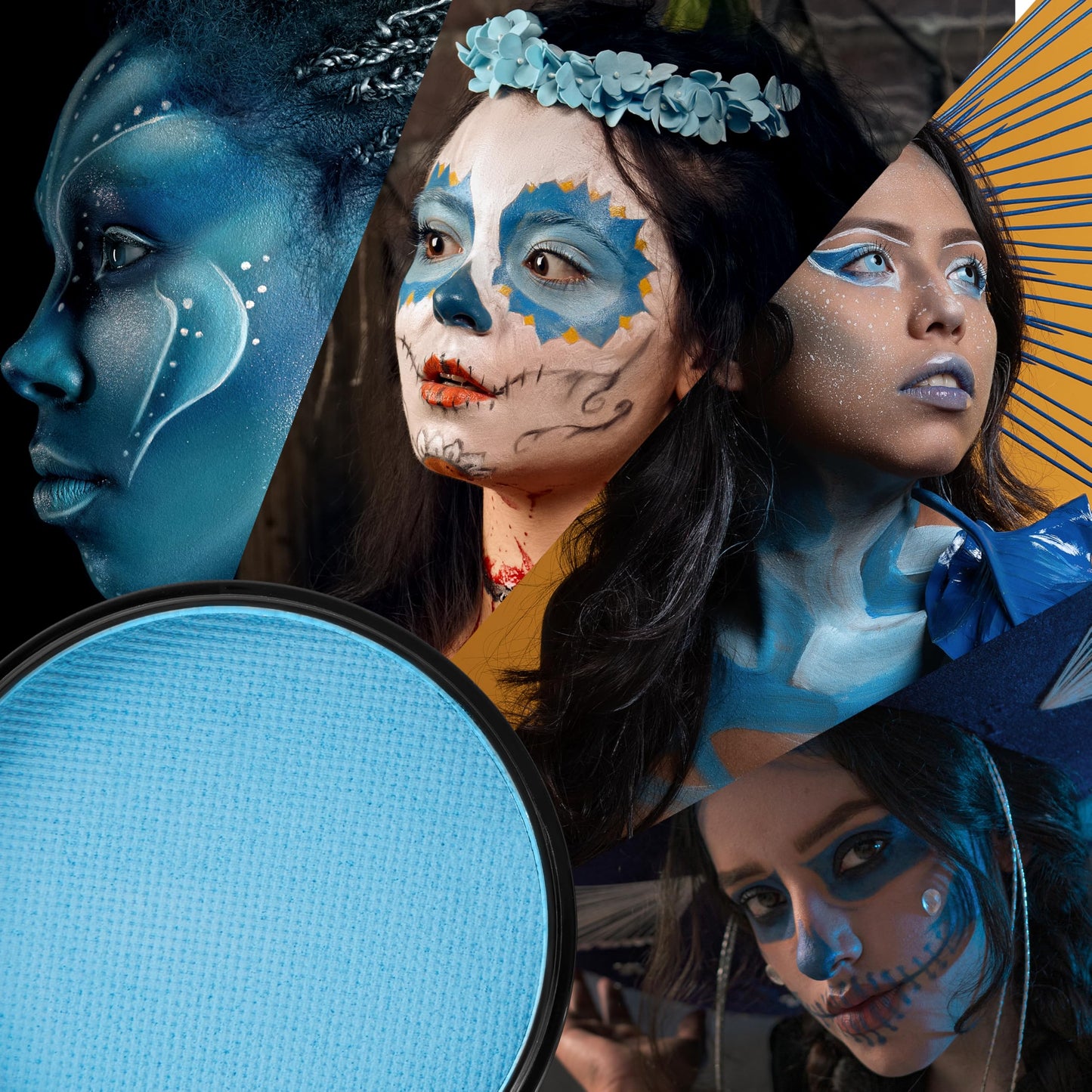 Spooktacular Creations Halloween Makeup Face Body Paint Waterproof Foundation Cream Cake Tub, Halloween Party Cosplay Clown Sfx Costume and Dress Up Beauty & Personal Care Spooktacular Creations