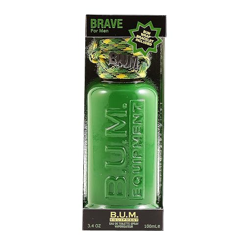 BUM EQUIPMENT Eau de Toilette Spray For Men, Brave, 3.4 Fluid Ounce Beauty & Personal Care BUM EQUIPMENT