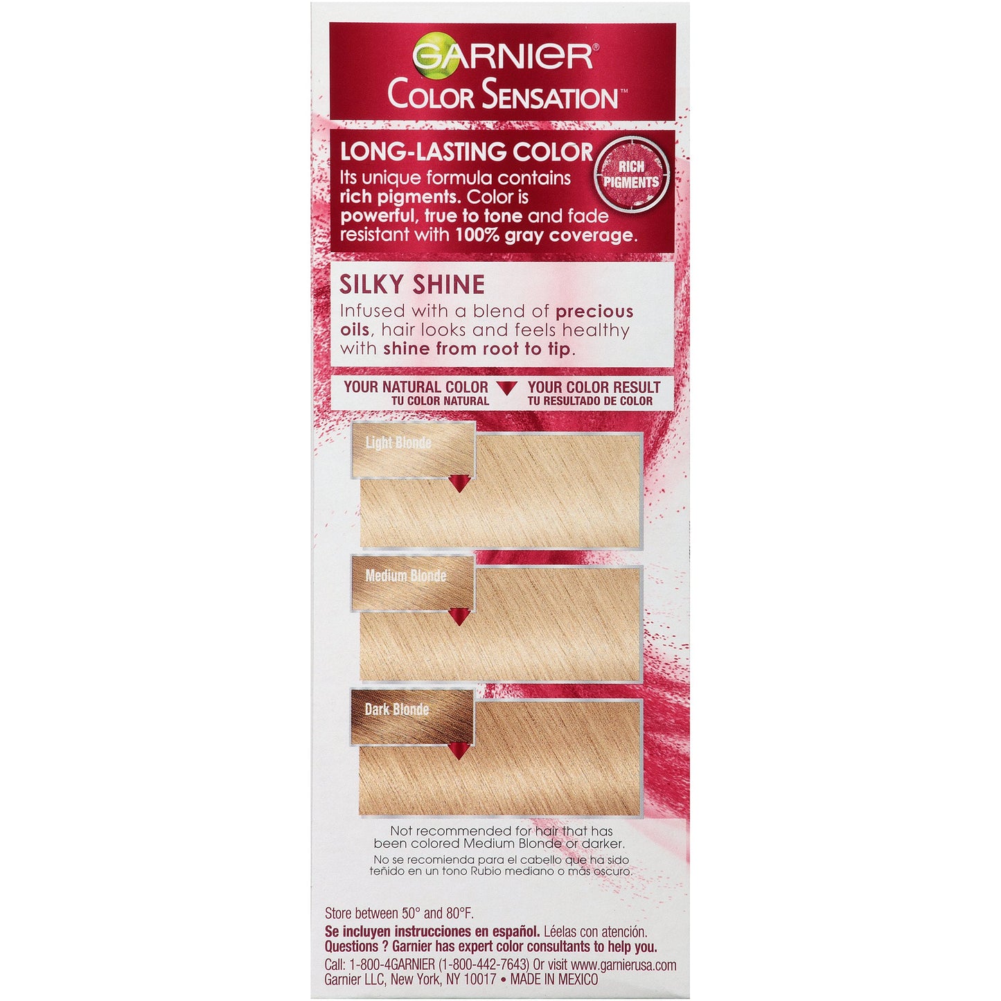 Garnier Hair Color Sensation Rich Long-Lasting Cream, 9.0 Light Natural Blo Beauty & Personal Care Garnier