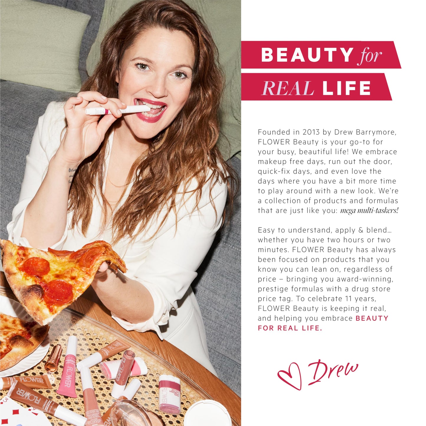 FLOWER Beauty By Drew Barrymore Shimmer + Strobe Highlighting Palette - Glowing Bronzer Powder Kit For Face + Blendable Coverage - Skintones + 3 Beauty & Personal Care FLOWER BEAUTY