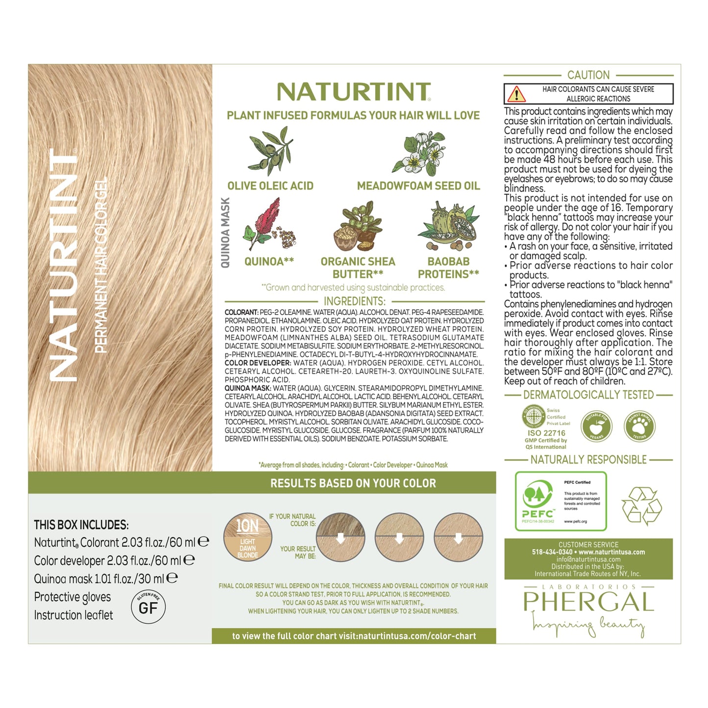 Naturtint 10N Light Dawn Blonde Permanent Hair Color (Pack of 1), Ammonia Free, Vegan, Cruelty Free, up to 100% Gray Coverage, Long Lasting Results Beauty & Personal Care Naturtint