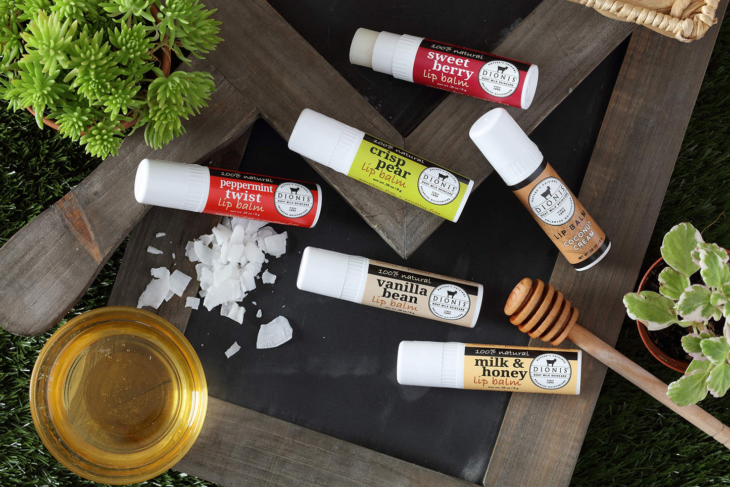 Dionis - Goat Milk Skincare Milk and Honey Scented Lip Balm (0.28 oz) - Made in the USA - Cruelty-free and Paraben-free Beauty & Personal Care Dionis