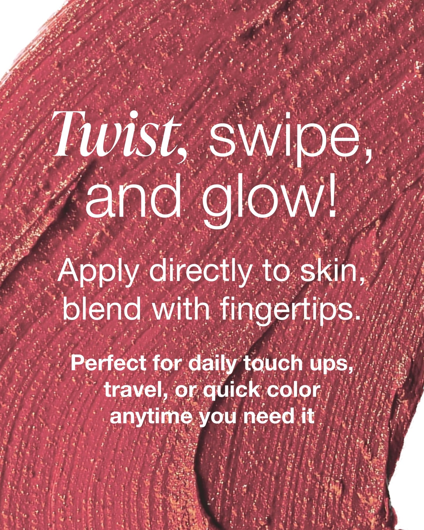 Mineral Fusion 3-in-1 Color Stick - Hydrating Tinted Cream Blush for Cheeks, Lip and Eye - Natural Multi Use Makeup (Berry Glow) Beauty & Personal Care Mineral Fusion