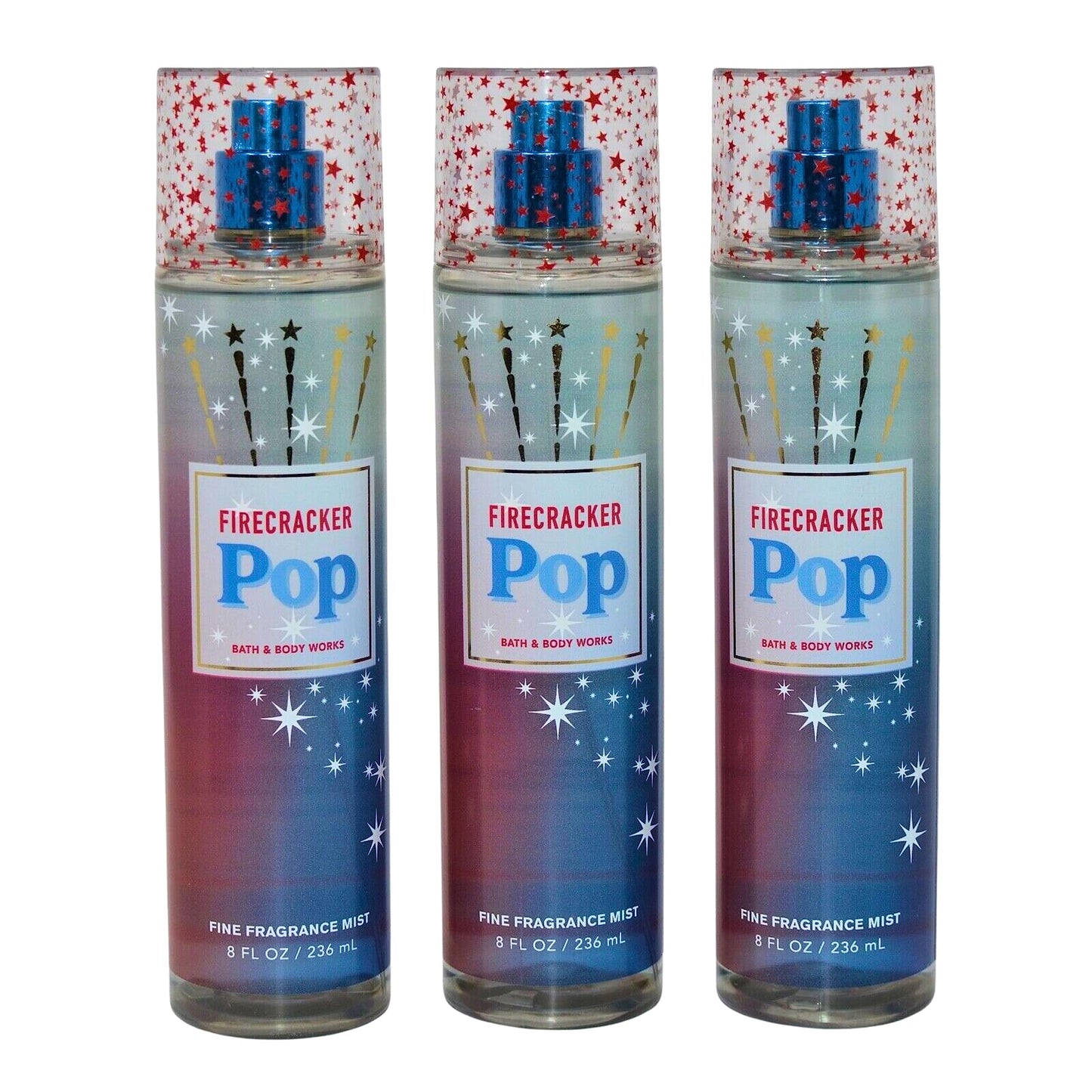 Bath & Body Works Fragrance Mist 3-Pack 8oz Each (Firecracker Pop) Beauty & Personal Care Bath & Body Works