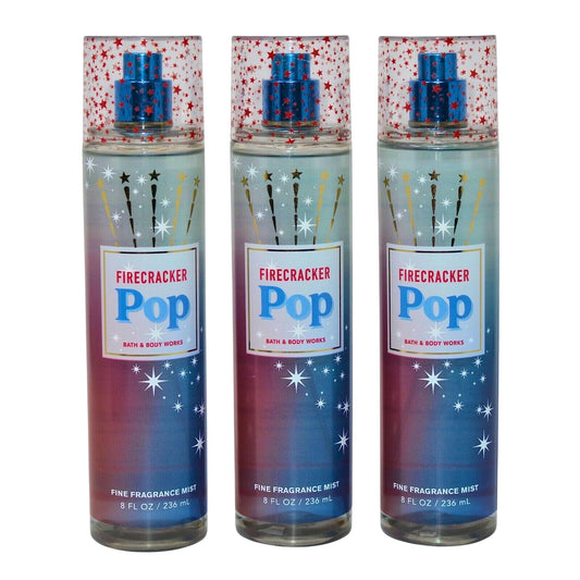 Bath & Body Works Fragrance Mist 3-Pack 8oz Each (Firecracker Pop) Beauty & Personal Care Bath & Body Works