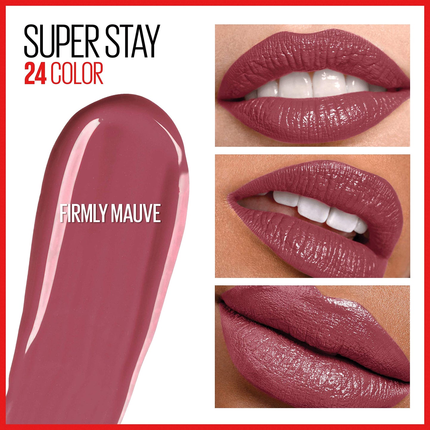 Maybelline Super Stay 24, 2-Step Liquid Lipstick Makeup, Long Lasting Highly Pigmented Color with Moisturizing Balm, Firmly Mauve, Mauve, 1 Count Beauty & Personal Care MAYBELLINE
