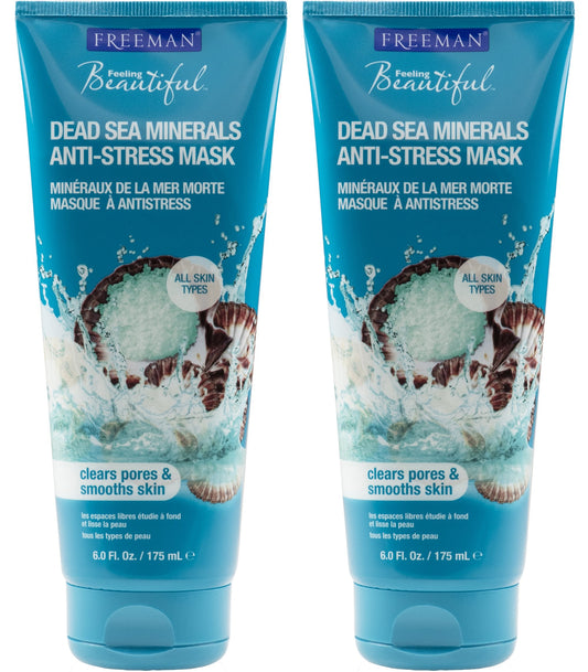 Freeman Feeling Beautiful Dead Sea Minerals Clay Mask, 6-Ounce, 2 Count Beauty & Personal Care Freeman