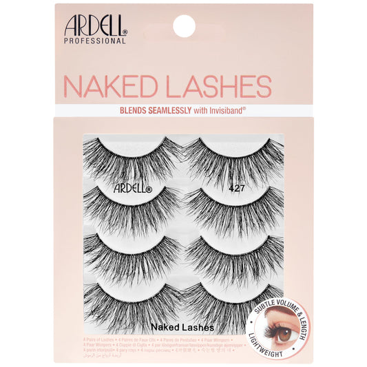 Ardell Naked Lashes 427, Wispy Lashes Natural Look False Eyelashes, 4 Pairs