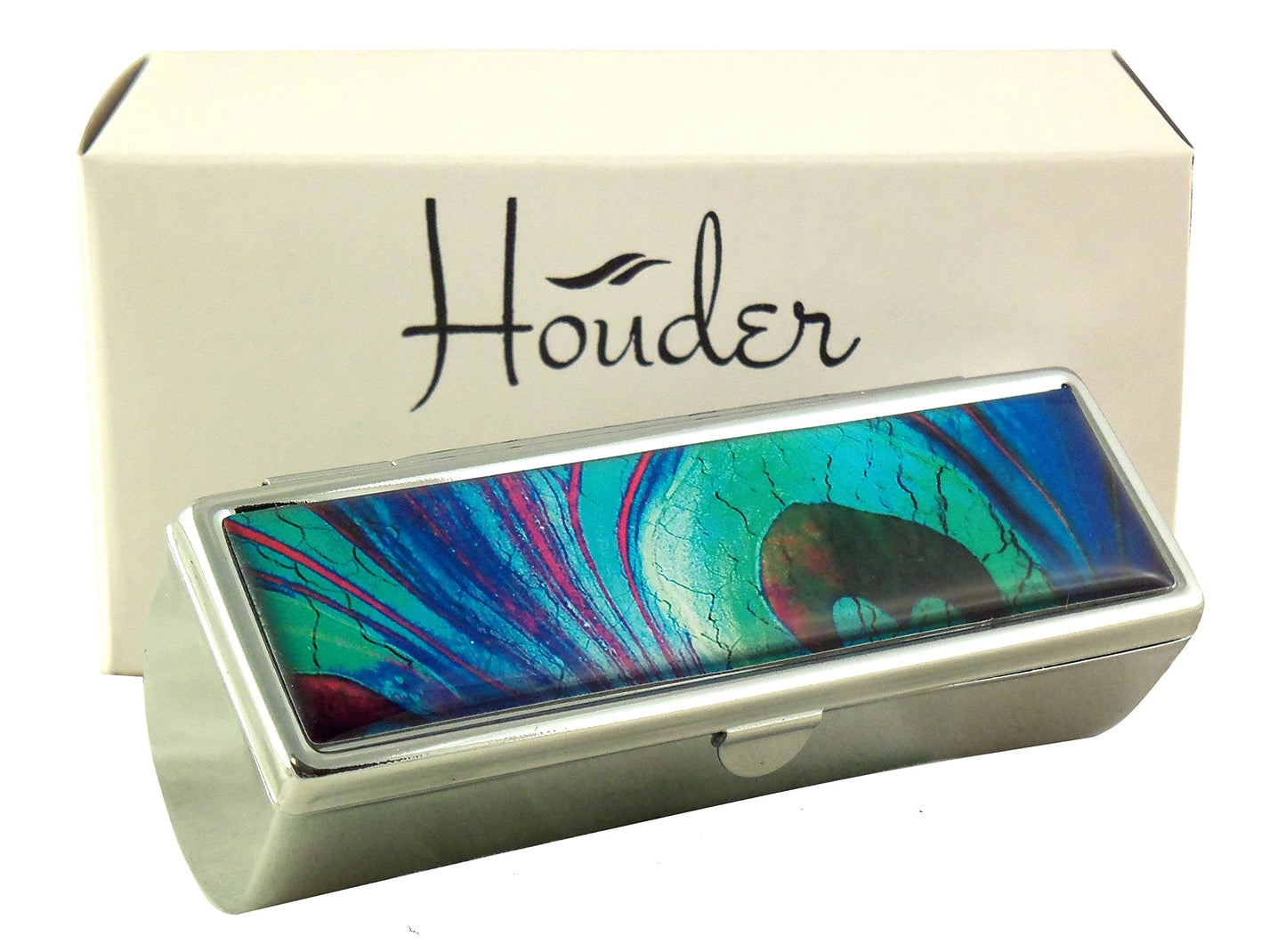 Houder Designer Lipstick Case with Mirror for Purse - Decorative Lipstick Holder with Gift Box - Velvet Lined - Protect Your Lipsticks in Style Beauty & Personal Care Houder