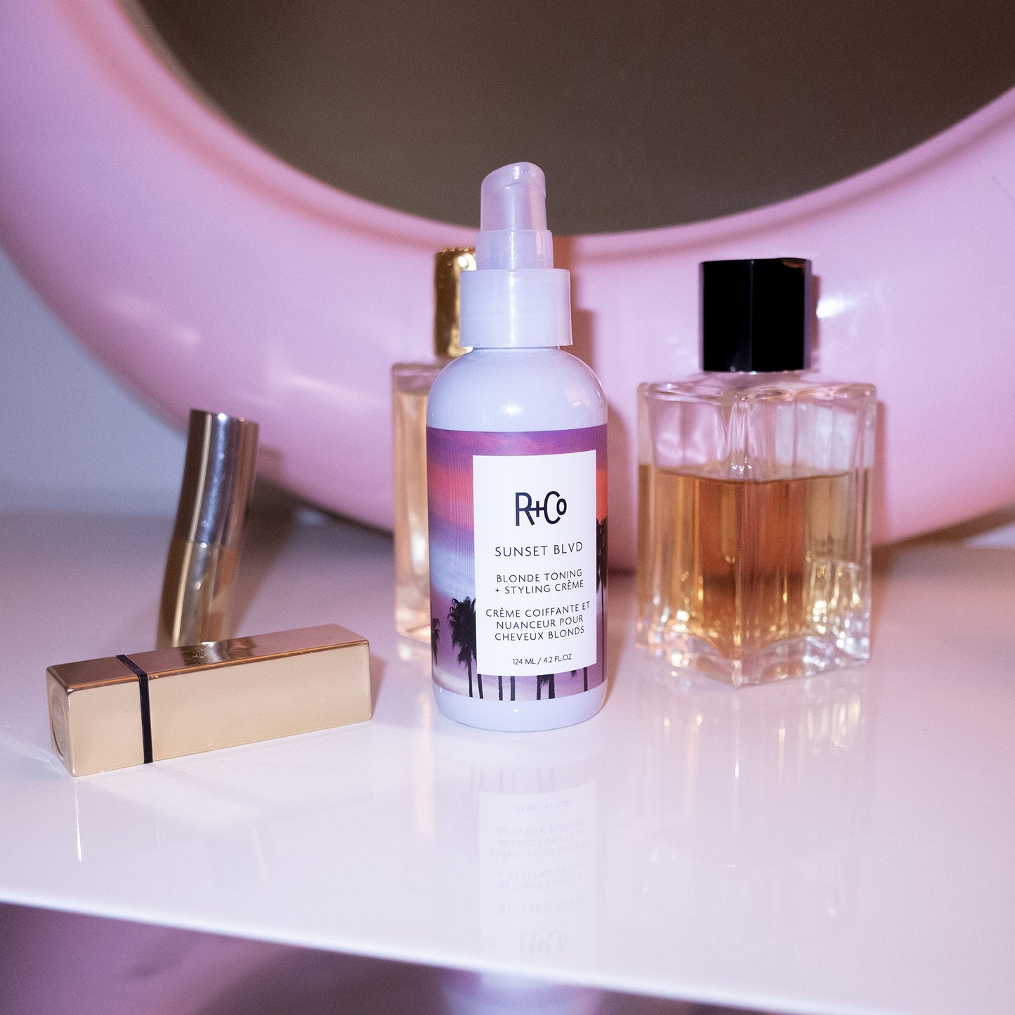 R+Co Sunset Blvd Blonde Toning Styling Crème | Toning + Hydrated Styling Crème For Blonde and Gray Hair | Vegan + Cruelty-Free | 4.2 Oz Beauty & Personal Care R+Co