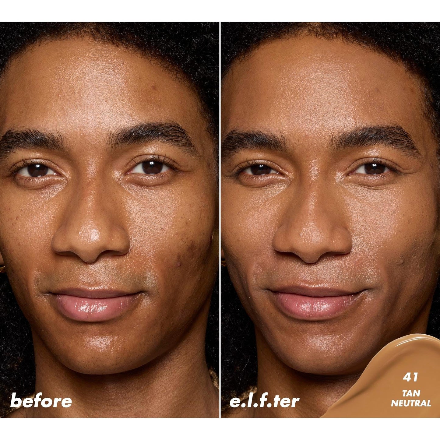 e.l.f. Soft Glam Satin Concealer, Medium Coverage For Blemishes & Under-Eye, Crease-Resistant, Long Lasting, Vegan & Cruelty-Free, 41 Tan Neutral Beauty & Personal Care e.l.f.