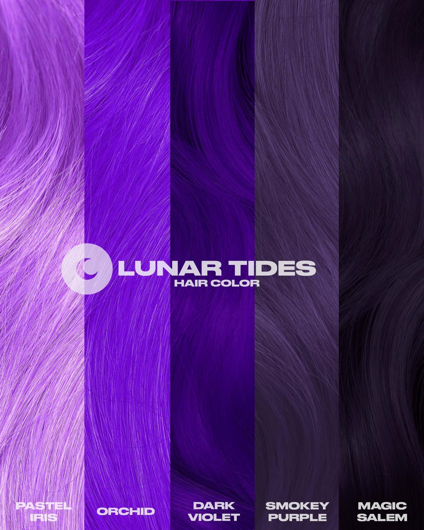 Lunar Tides Semi-Permanent Hair Color (43 colors) (Iris, 8 fl. oz.) Beauty & Personal Care Lunar Tides