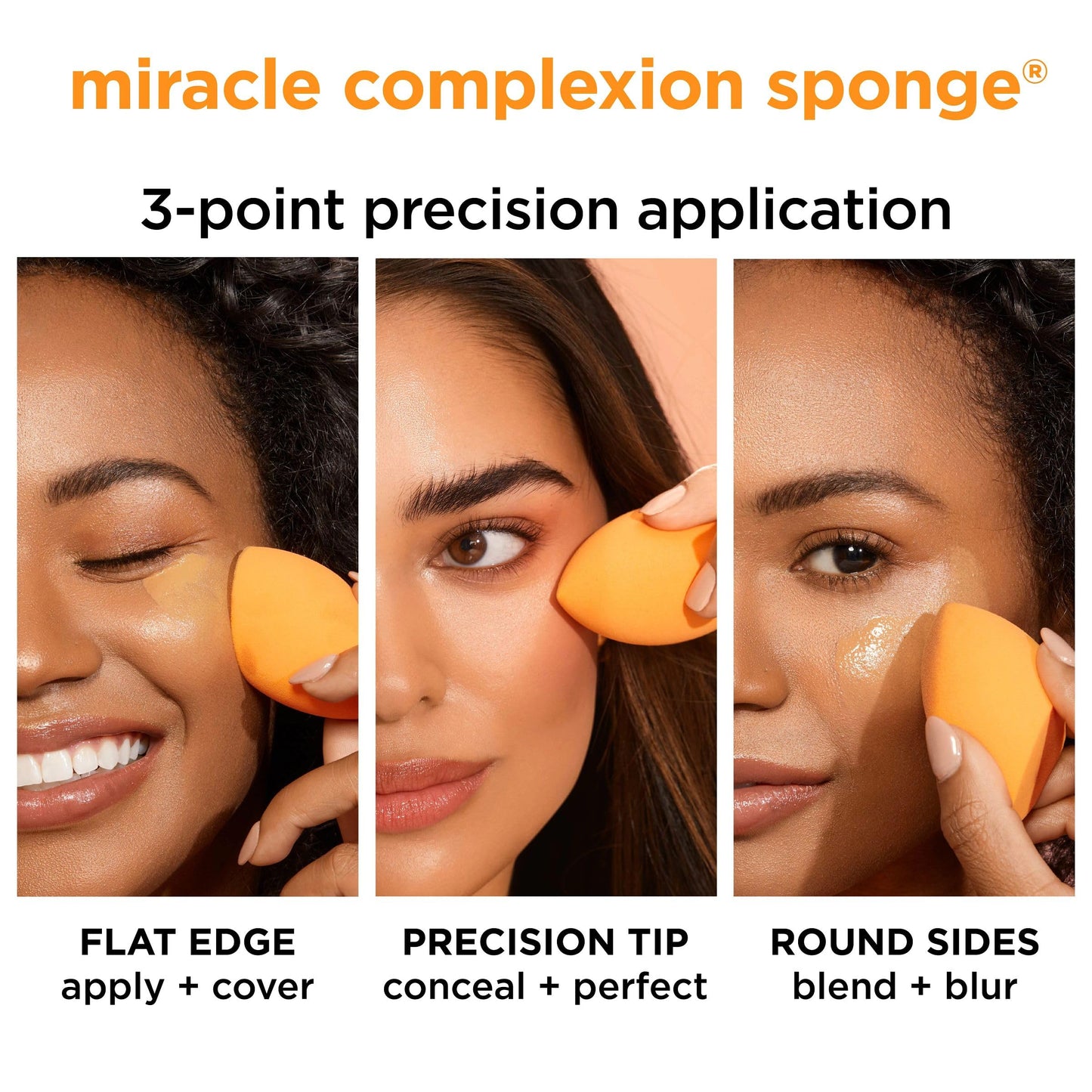 Real Techniques Miracle Complexion Beauty Sponge Makeup Blender, Set of 4 Beauty & Personal Care Real Techniques