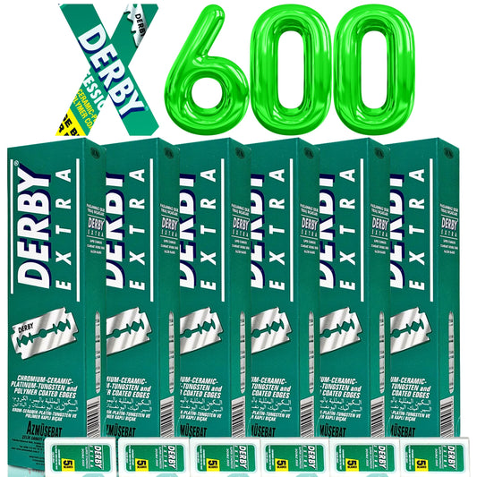 Derby Extra Professional Double Edge Razor Blades for straight razor (600) Beauty and Personal Care the shave factory