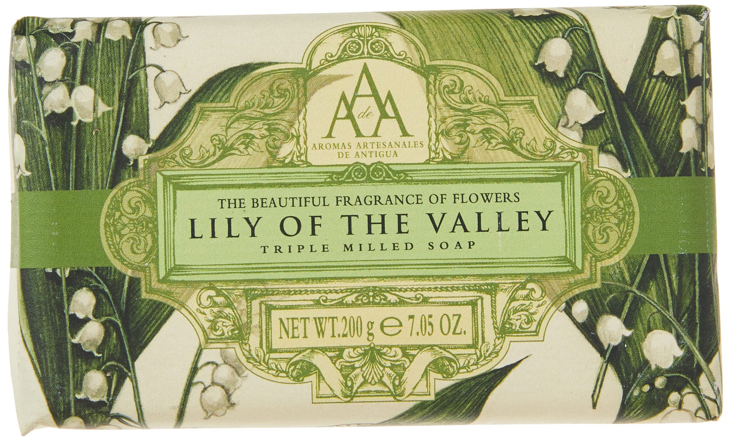 AAA Floral - Triple-Milled Luxury Soap Bar - Lily of the Valley - 200 g / 7.05 oz (SLS and Paraben Free) Beauty & Personal Care AAA DE AROMAS ARTESANALES DE ANTIGUA