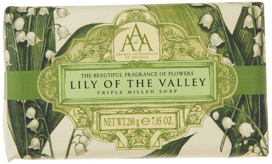 AAA Floral - Triple-Milled Luxury Soap Bar - Lily of the Valley - 200 g / 7.05 oz (SLS and Paraben Free) Beauty & Personal Care AAA DE AROMAS ARTESANALES DE ANTIGUA