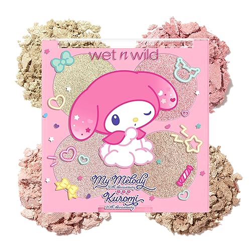 wet n wild My Melody and Kuromi Face Quad - My Sweet Glow Beauty & Personal Care wet n wild