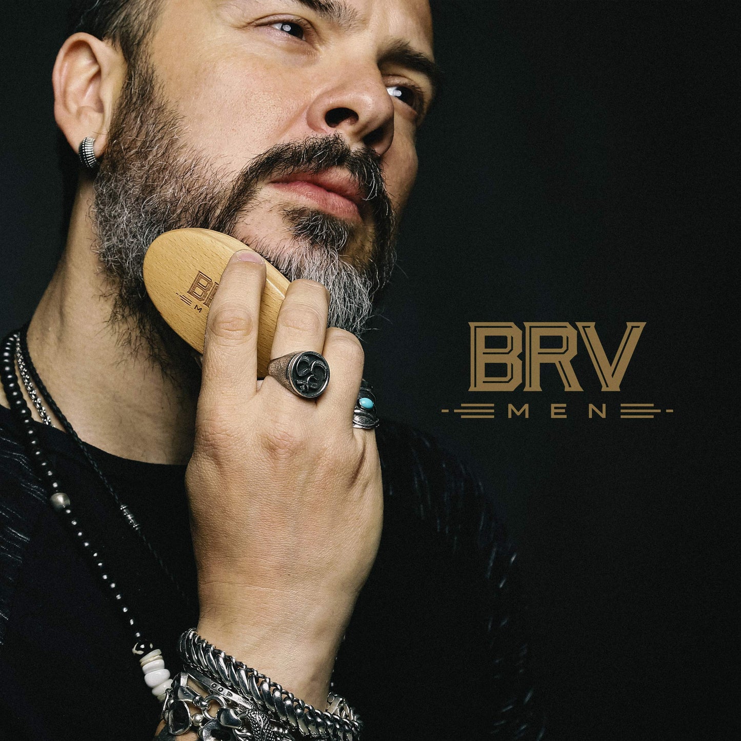 BRV MEN Beard Brush | Firm Boar Bristles | First-Cut Boar Hair Bristles | The Ideal Gift For Men (Beechwood) Beauty & Personal Care BRV MEN