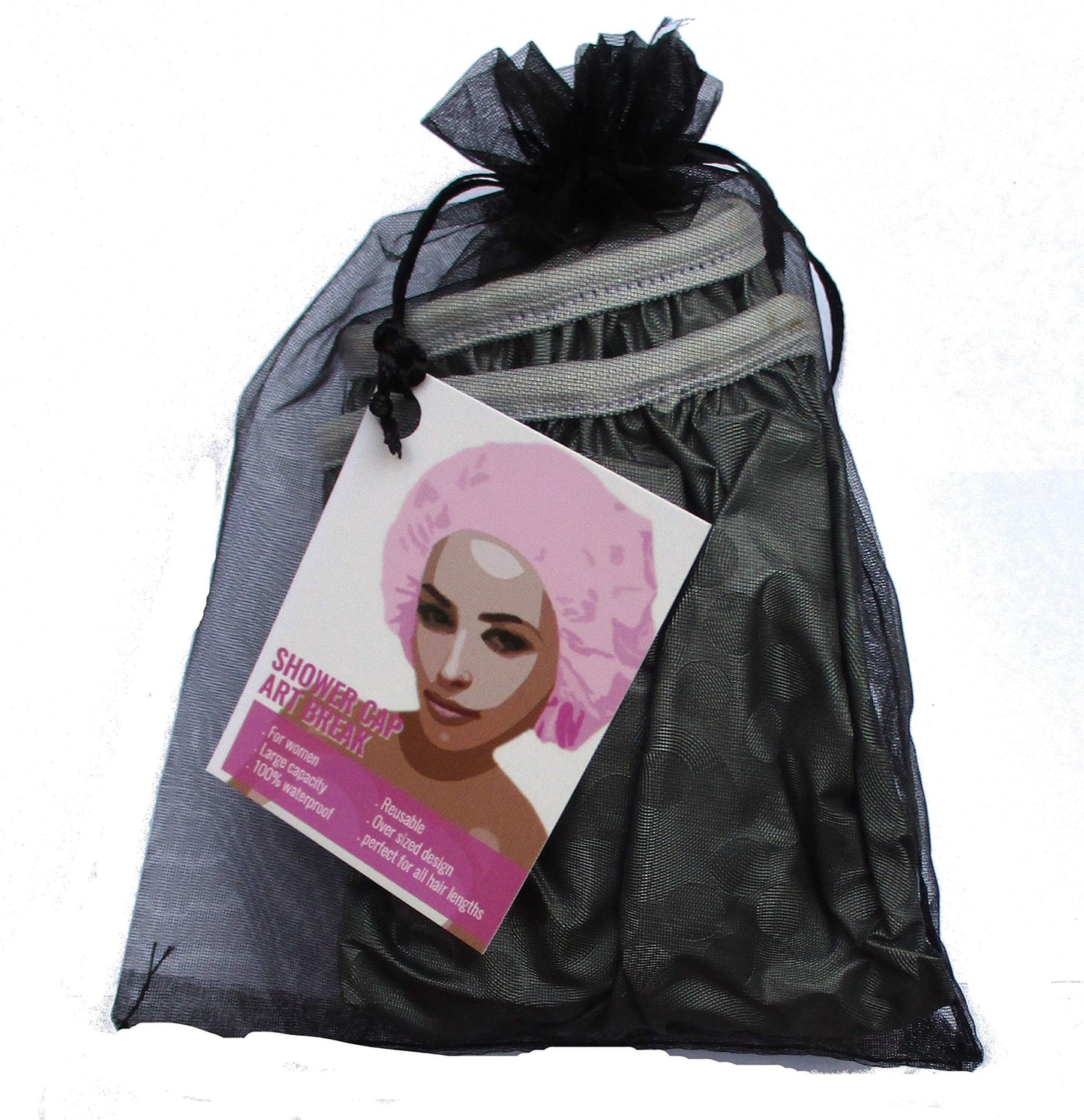 Gray Shower For Man or Woman Cap Durable Beauty and Personal Care Art Break