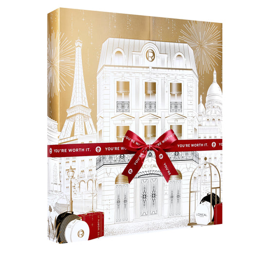 L'Oreal Paris 24 Day Beauty Advent Calendar 2025, Holiday Gift Set Includes Deluxe-Sized and Miniature Makeup, Skincare and Haircare Products Beauty & Personal Care L'Oreal Paris