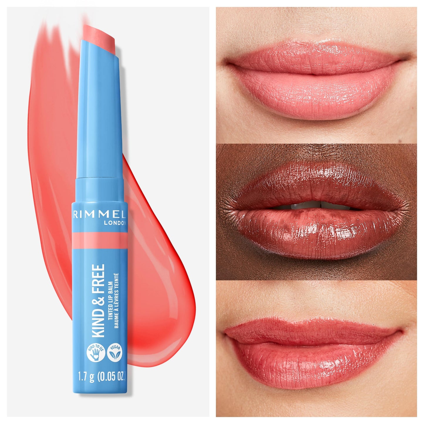 Rimmel Kind & Free Tinted Lip Balm, 004 Hibiscus Blaze, 4g Beauty and Personal Care Rimmel