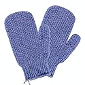 Evridwear Shower Exfoliating Mitts, Deep Cleanse Bathing Scrub Gloves Self Tan Scrubber Mitten Dead Skin Remover for Men and Women,1 Pair Heavy Beauty & Personal Care Evridwear