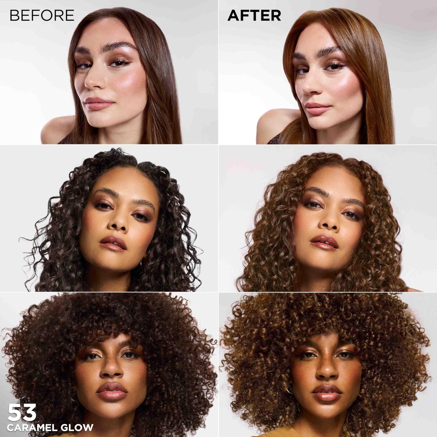 L'Oreal Paris Feria Multi-Faceted Shimmering Permanent Hair Color, High Intensity Hair Dye for 3X Highlights, 53 Caramel Glow, 1 Kit Beauty & Personal Care L'Oreal Paris