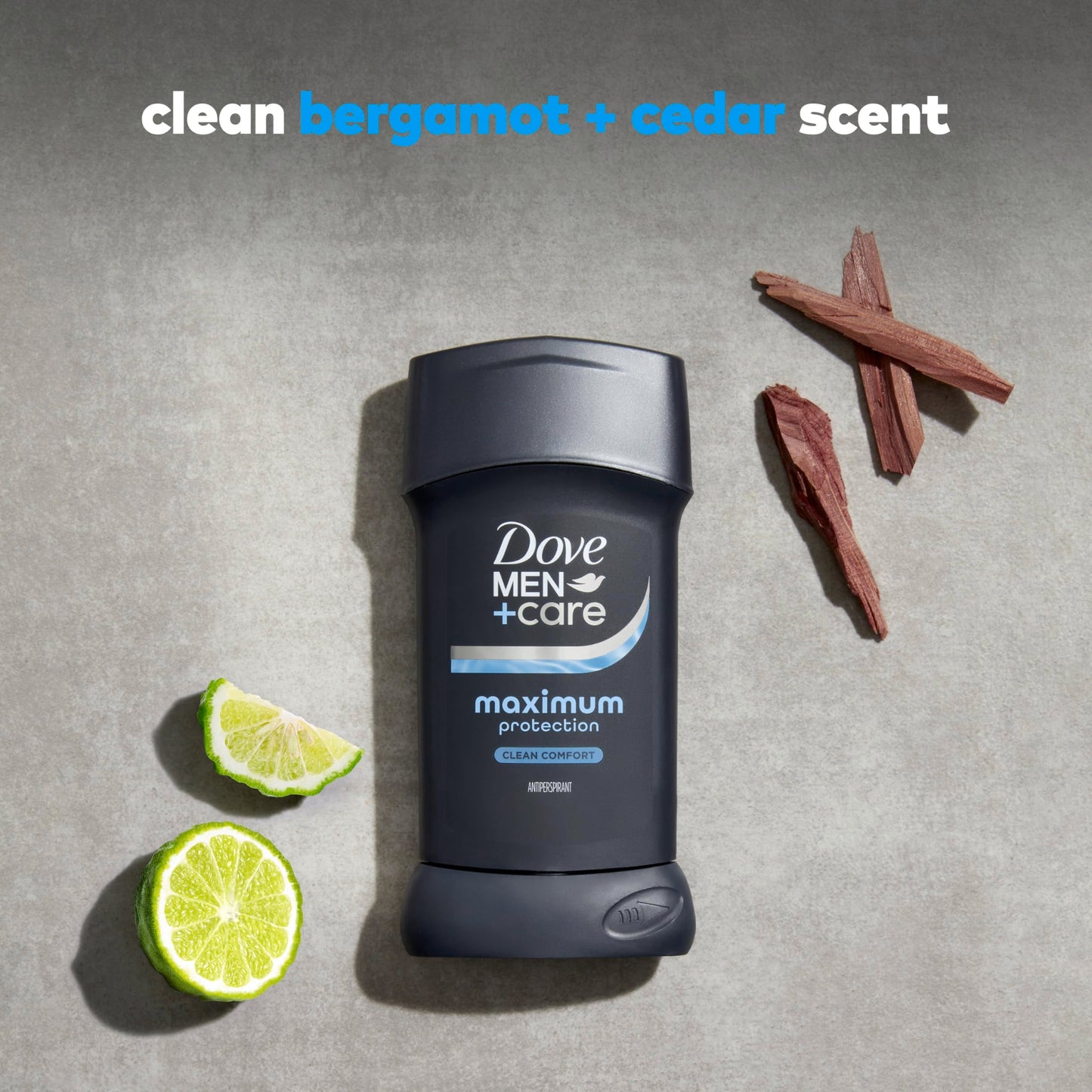 DOVE MEN + CARE Invisible Solid Stick Clean Comfort Maximum Protection Deodorant For Men 96-Hour Comfort 2.6 oz Beauty and Personal Care DOVE MEN + CARE