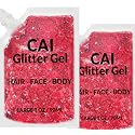 Face, Body & Hair Glitter Gel - Halloween Glitter for Kids and Women - 3 Oz Cosmetic-Grade Gel w/Moon & Stars for Festivals & Halloween Party, Easy Beauty & Personal Care CAI BEAUTY NYC