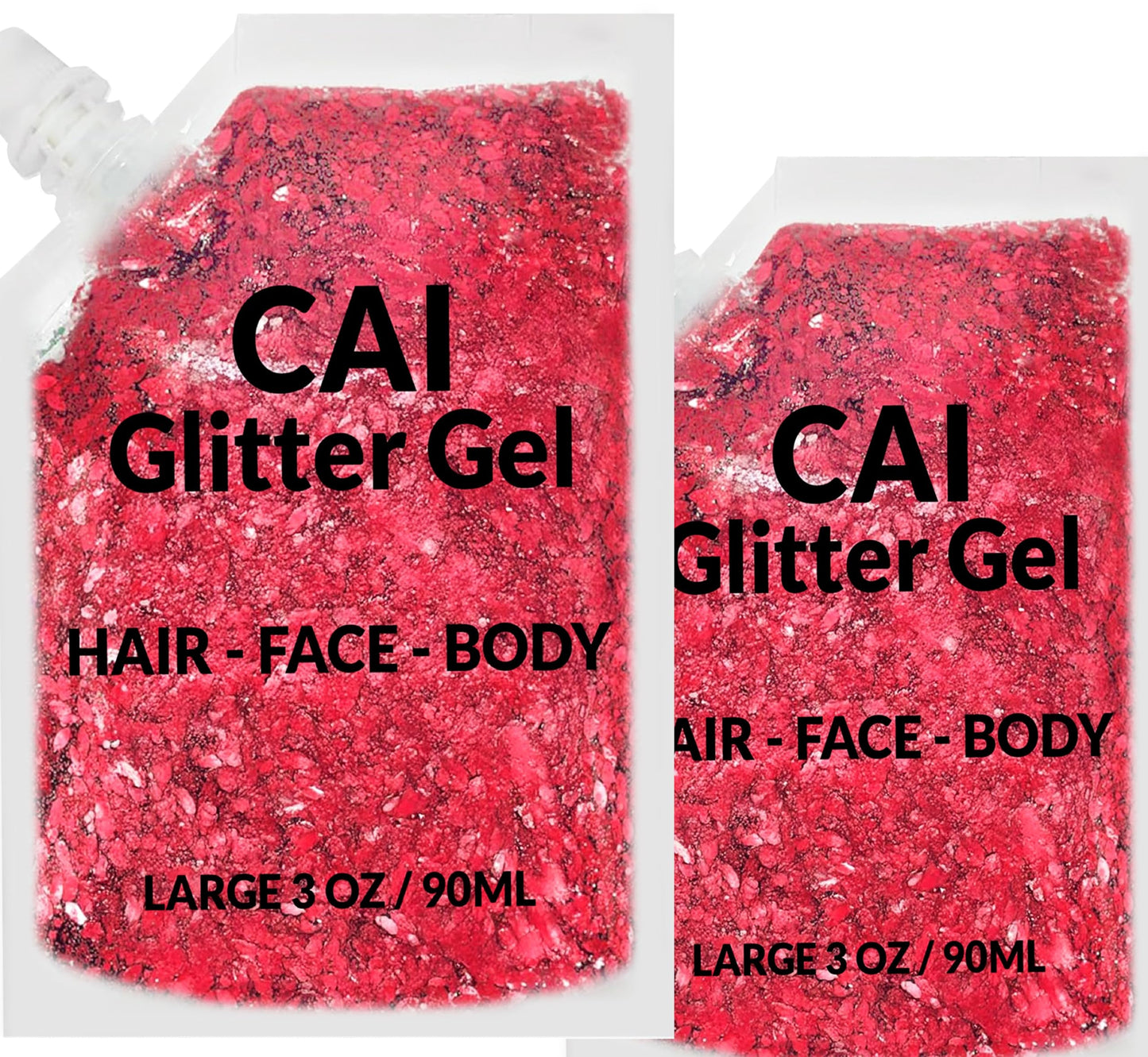 Face, Body & Hair Glitter Gel - Halloween Glitter for Kids and Women - 3 Oz Cosmetic-Grade Gel w/Moon & Stars for Festivals & Halloween Party, Easy Beauty & Personal Care CAI BEAUTY NYC