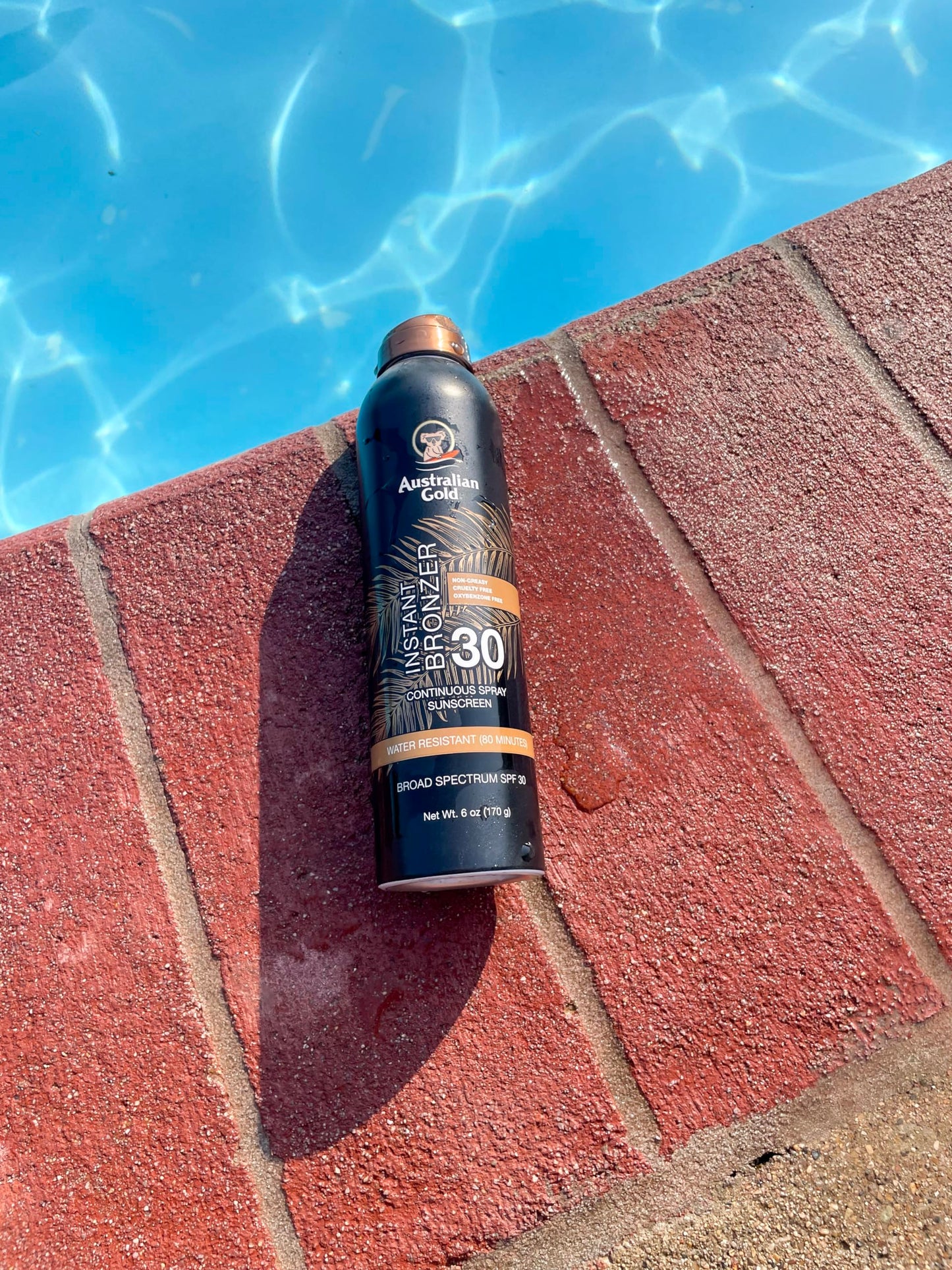 Australian Gold Continuous Spray Sunscreen with Instant Bronzer SPF 30, Immediate Glow & Dries Fast Water Resistant NonGreasy Oxybenzone Free Cruelty Beauty & Personal Care Australian Gold