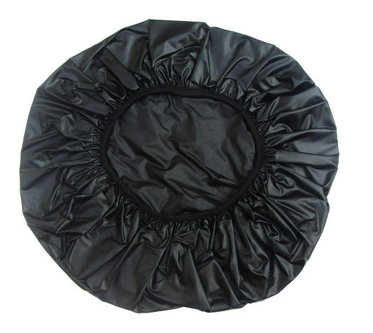 Black shower cap, Dark Charcoal Shower Cap for Men or Women for Regular hair or all Hair Lengths Vinyl Material Soft Elastic Band Durable Beauty and Personal Care Art Break
