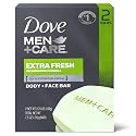 Dove Men+Care Body and Face Bar to Clean and Hydrate Skin Extra Fresh Body and Facial Cleanser More Moisturizing Than Bar Soap 3.75 oz 2 Bars Beauty & Personal Care DOVE MEN + CARE