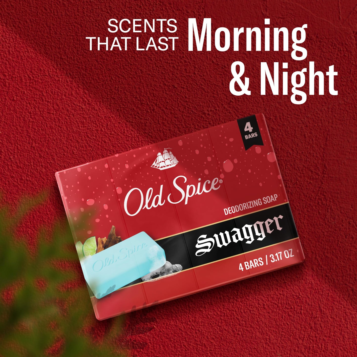 Old Spice Bar Soap for Men, Refreshing Clean to Wash Away Dirt & Odor, Cleansing Formula, Long-Lasting & Confidence-Boosting Fragrance, Swagger Beauty & Personal Care Old Spice