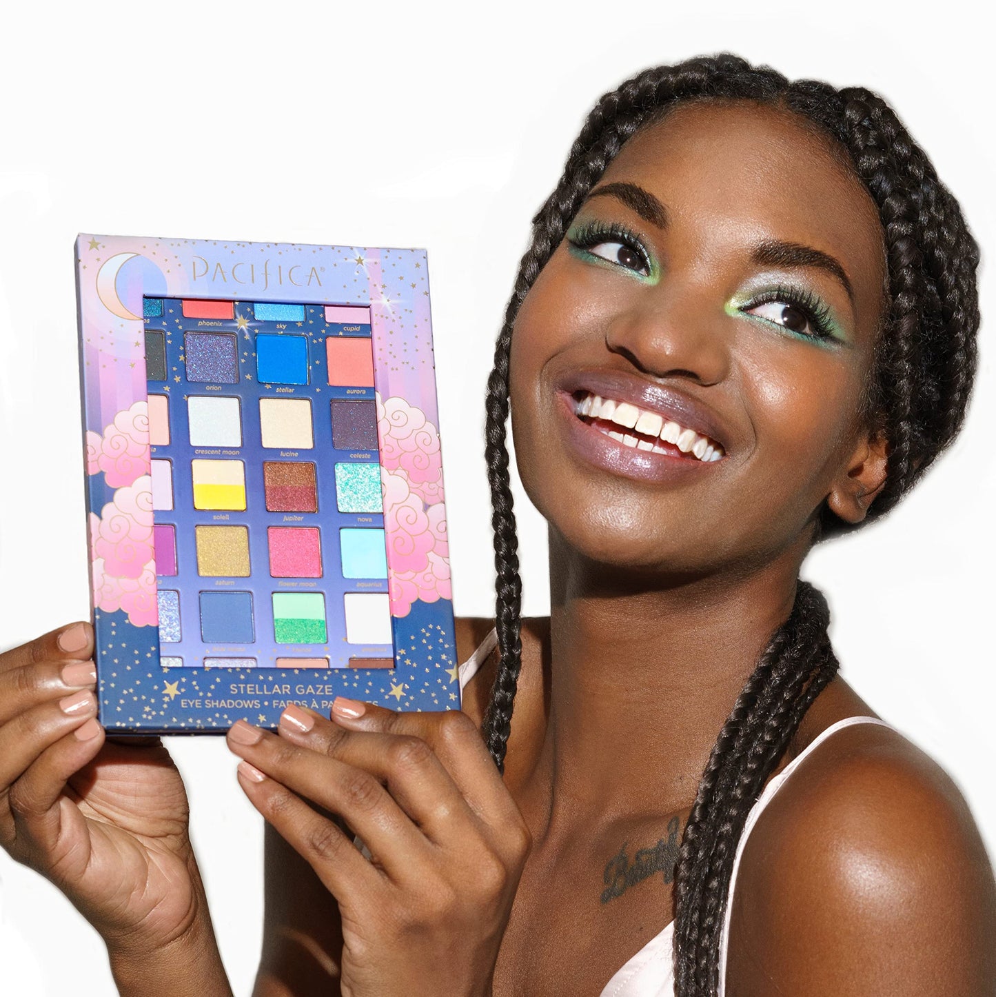 Pacifica Stellar Gaze Eye Shadow Palette - 28 Shades Mineral Eye Shadow Face Makeup Blendable Pigmented Dreamy Pastels, Neutrals, Matte Shimmer… Beauty & Personal Care Pacifica